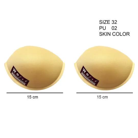 Wefab Pushup Bra Cup Cups 5 Pairs Foam Filled Perfect for Dressmaking & Bridal Alterations