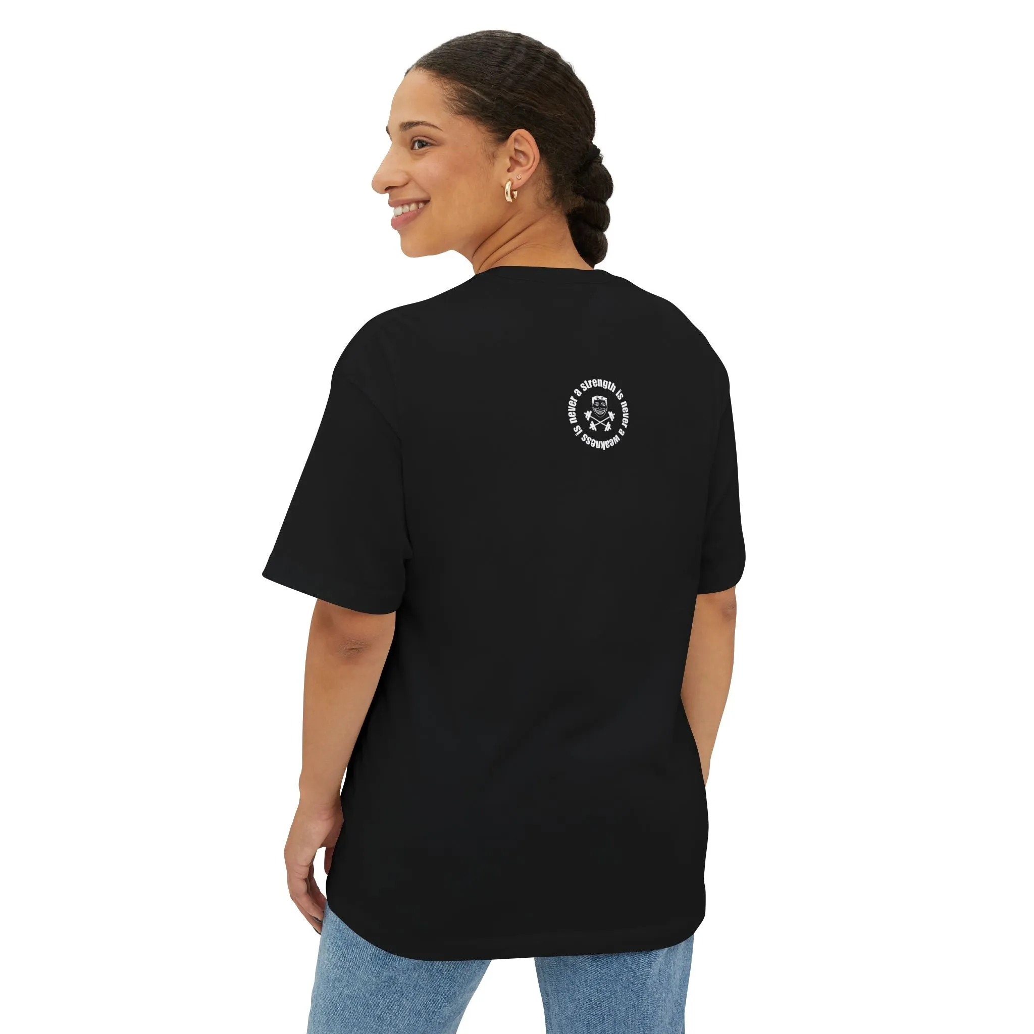 You Are Stronger Than You Think (Mirror Image) - Unisex Oversized Boxy Tee